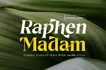 Raphen Madam font