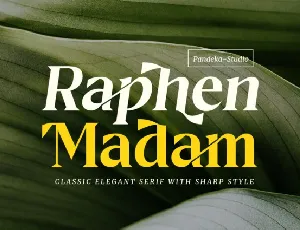 Raphen Madam font