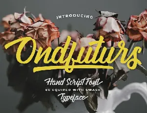 Ondfuturs Script font