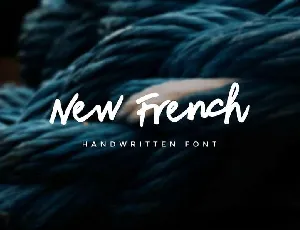 New French font