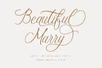 Beautiful Marry font