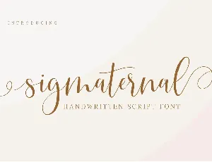 Sigmaternal font