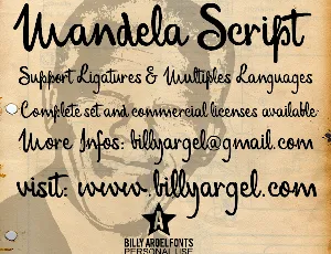 Mandela Script Personal Use font