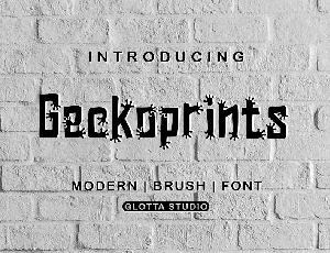 Geckoprint font