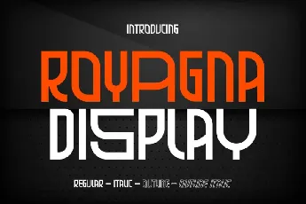 Royagna Display font