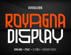 Royagna Display font