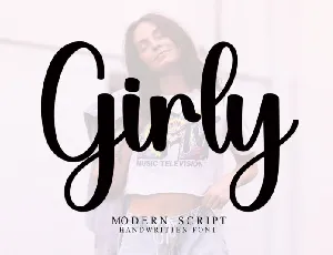 Girly Script Typeface font