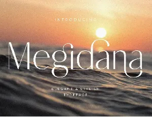 Megidana font