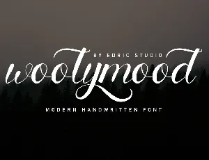 Woolymood font