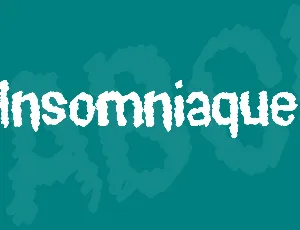 Insomniaque font