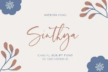 Sinthya Casual Script font