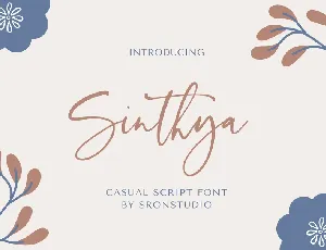 Sinthya Casual Script font