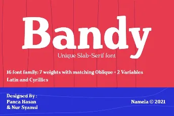 Bandy DEMO font