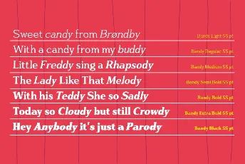 Bandy DEMO font