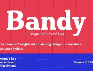 Bandy DEMO font