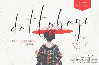 Dattebayo Signature font