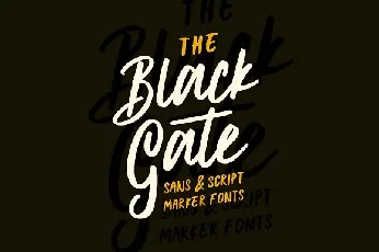 Black Gate Typeface Free font