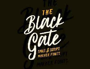 Black Gate Typeface Free font