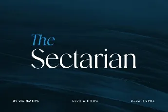 The Sectarian font