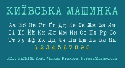 Kyiv Machine font