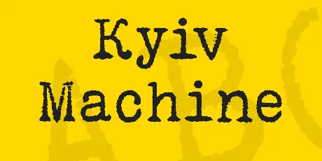 Kyiv Machine font