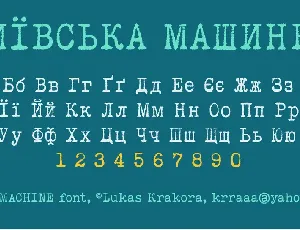 Kyiv Machine font