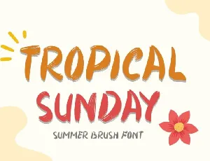 Tropical Sunday font