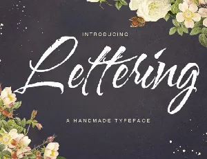 Lettering Script font