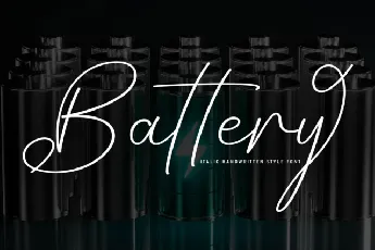 Battery font