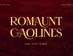 Romaunt Gaolines font