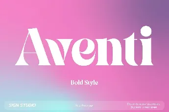 Aventi font