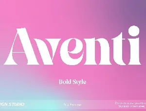 Aventi font