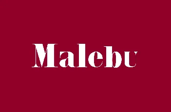 Malebu font