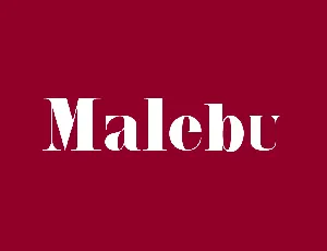 Malebu font