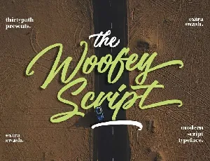 The Woofey Script Free font