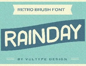 rainday font