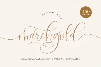 Marchgold font