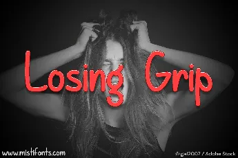 Losing Grip font