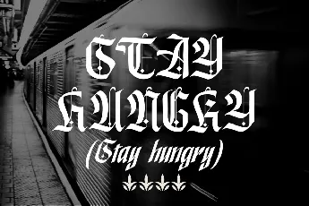 POWER BLACKLETTER DEMO font