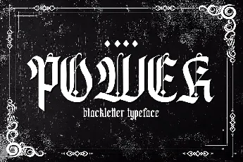 POWER BLACKLETTER DEMO font