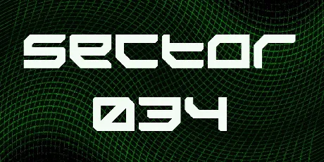 Sector 034 font