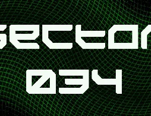 Sector 034 font