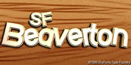 SF Beaverton font