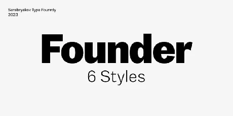 Founder Family font