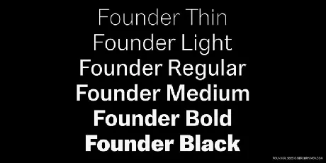 Founder Family font