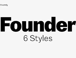 Founder Family font