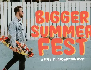 BIGGER SUMMER FEST font