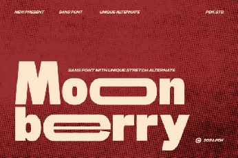 Moon Berry font