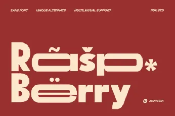 Moon Berry font