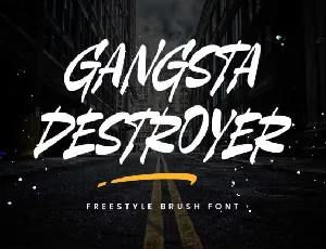 Gangsta Destroyer font